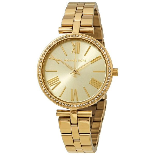 Michael Kors Maci Crystal Yellow Gold Dial Ladies Watch MK3903 - BigDaddy Watches