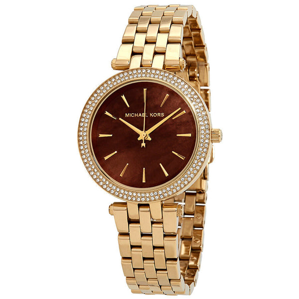 Michael Kors Mini Darci Garnet Mother of Pearl Dial Ladies Watch MK3583 - BigDaddy Watches