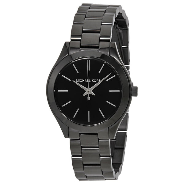 Michael Kors Mini Slim Runway Black Dial Ladies Watch MK3587 - BigDaddy Watches