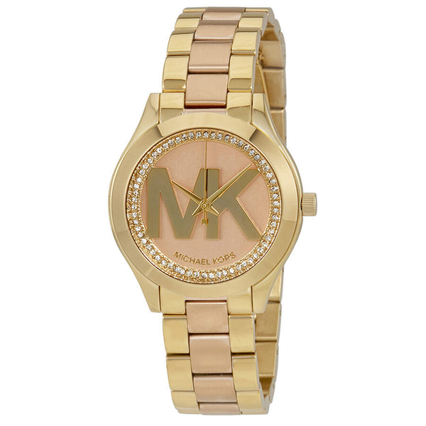 Michael Kors Mini Slim Runway Rose Dial Ladies Watch MK3650 - BigDaddy Watches