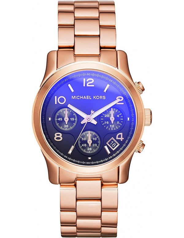 Michael Kors Runway Iridescent Dial Rose Gold-tone Ladies Watch MK5940