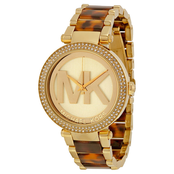 Michael Kors Parker Champagne Dial Ladies Watch MK6109