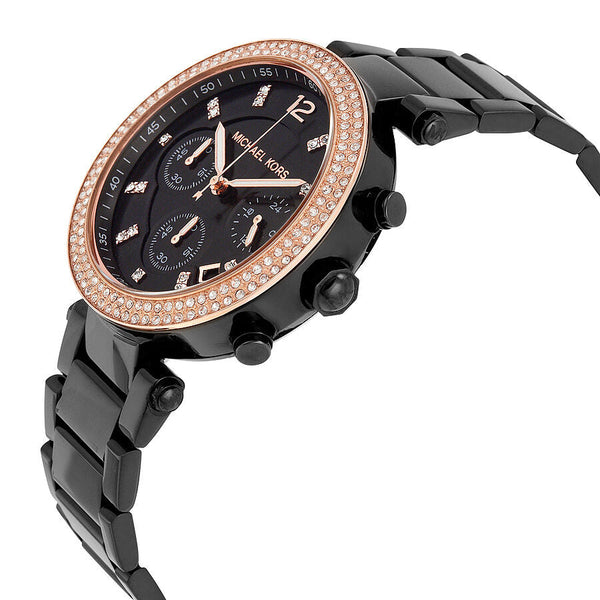 Michael Kors Parker Chronograph Black Dial Ladies Watch MK5885 - BigDaddy Watches #2