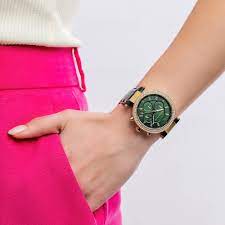 Michael Kors Parker Chronograph Quartz Crystal Green Dial Ladies Watch MK6985 - Watch