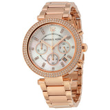 Michael Kors Parker Chronograph Rose Gold Ladies Watch MK5491