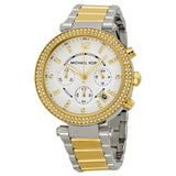 Michael Kors Parker Glitz Silver Dial Two-tone Ladies Watch MK5626