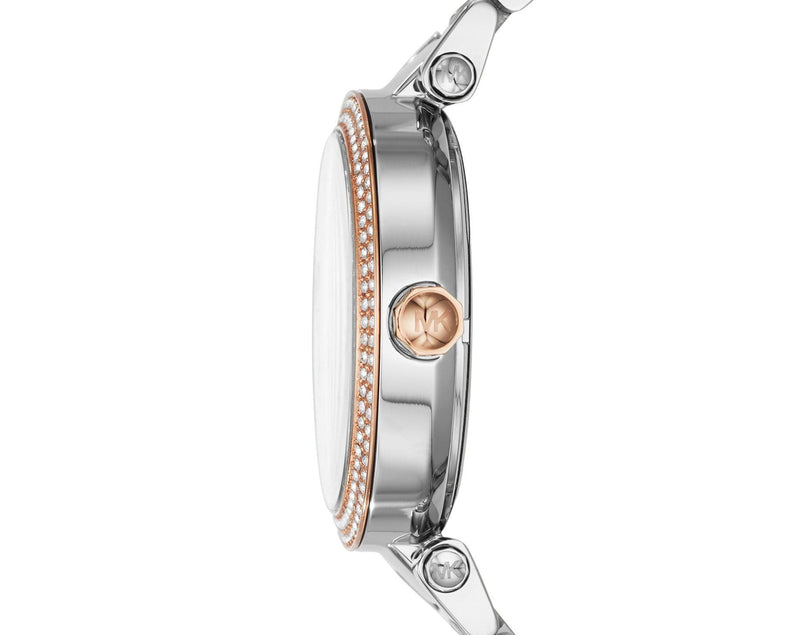 Michael Kors Parker Rose Gold and Silver Ladies Watch MK6314