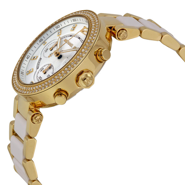 Michael Kors Parker Multi-function White Dial Ladies Watch MK6119