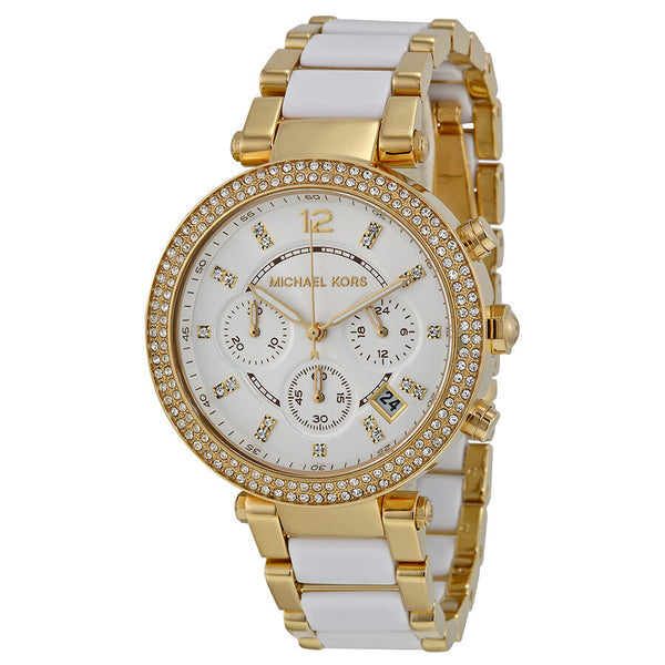 Michael Kors Parker Multi-function White Dial Ladies Watch MK6119