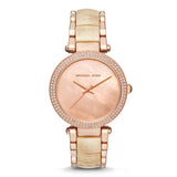 Michael Kors Parker Pink Mother Of Pearl Dial Ladies Watch MK6492 - BigDaddy Watches