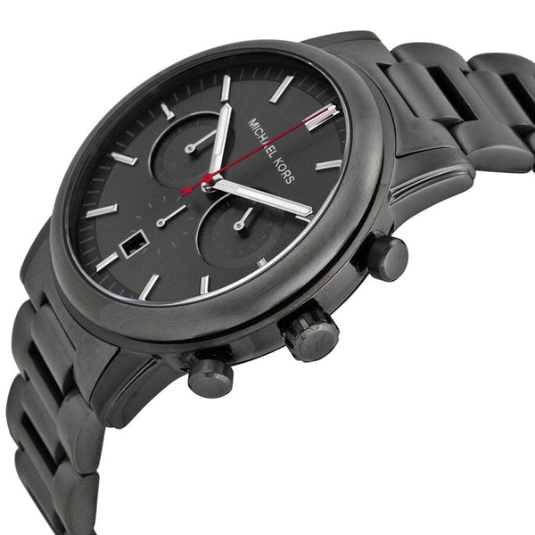 Michael Kors Pennant Chronograph Gunmetal Dial Gunmetal Ion-plated Men's Watch MK8371 - BigDaddy Watches #2
