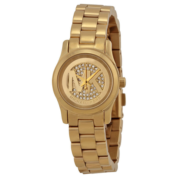 Michael Kors Petite Runway Champagne Dial Gold-tone Ladies Watch MK3304 - BigDaddy Watches