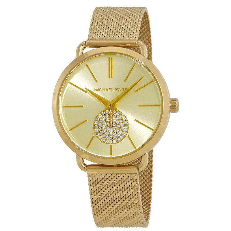 Michael Kors Porita Gold Dial Ladies Watch MK3844 - BigDaddy Watches