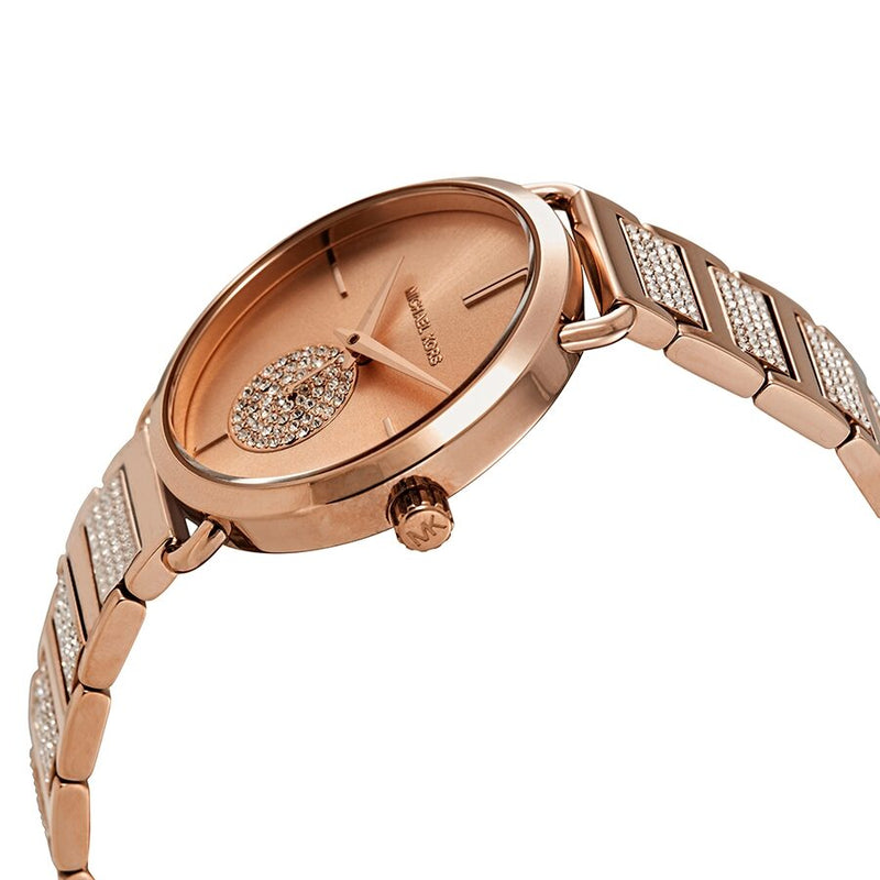 Michael Kors Portia Crystal Rose Gold Dial Ladies Watch MK3853 - BigDaddy Watches #2