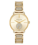 Michael Kors Portia Pave Gold Dial Ladies Watch MK3852 - BigDaddy Watches