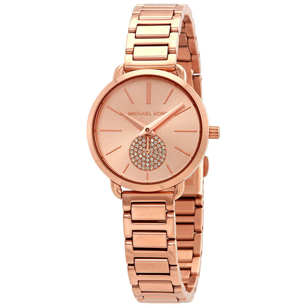 Michael Kors Portia Rose Dial Ladies Watch MK3839 - BigDaddy Watches