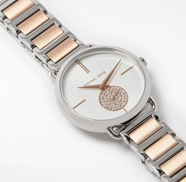 Michael Kors Portia Silver Dial Two-tone Watch MK3709 - Watch
