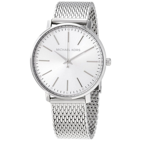 Michael Kors Pyper Quartz Crystal Silver Dial Ladies Watch MK4338 - BigDaddy Watches
