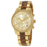 Michael Kors Ritz Chronograph Champagne Gold Ladies Watch MK6322