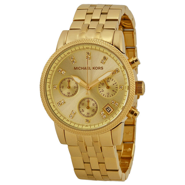 Michael Kors Ritz Chronograph Dial Gold Watch MK5676
