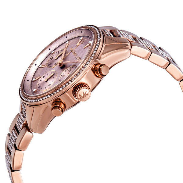 Michael Kors Ritz Pave Chronograph Crystal Ladies Watch MK6485 - BigDaddy Watches #2