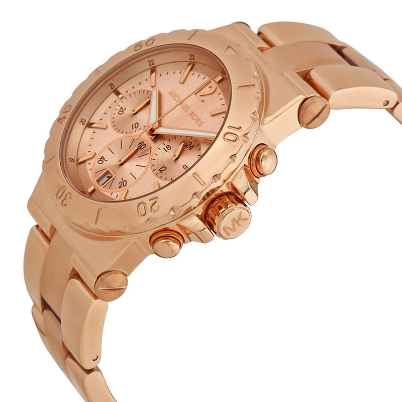 Michael Kors Rose Gold Dial Chronograph Ladies Watch MK5314 - BigDaddy Watches #2
