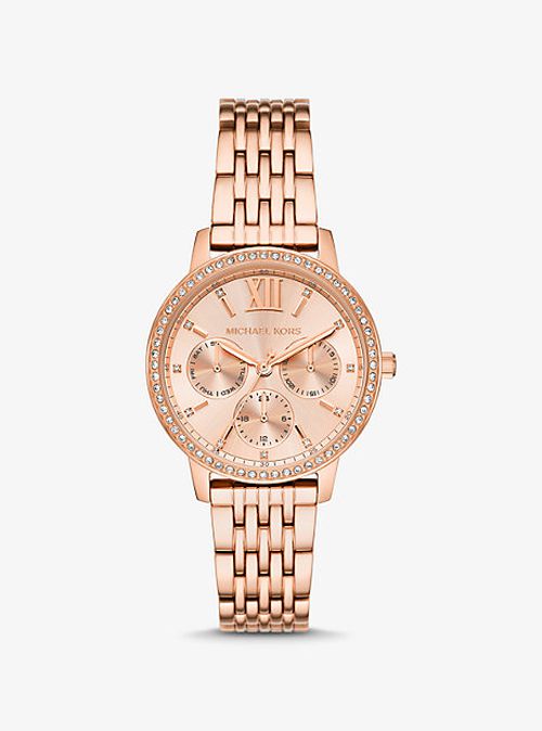 Michael Kors Rose Gold Ladies Watch - MKO1081