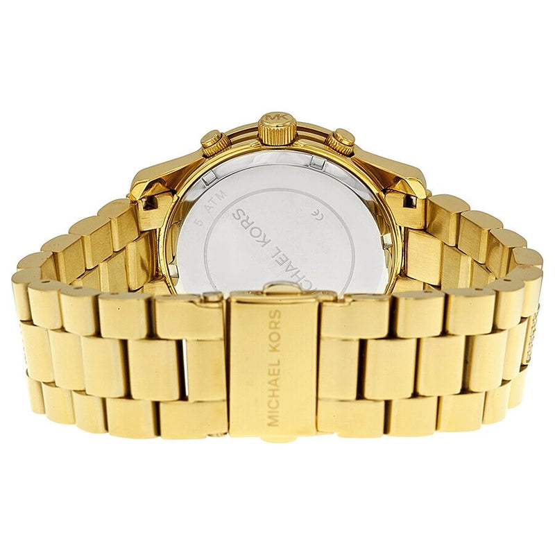 Michael Kors Runway Chronograph Champagne Dial Gold-tone Stainless Steel Ladies Watch MK5826 - BigDaddy Watches #3