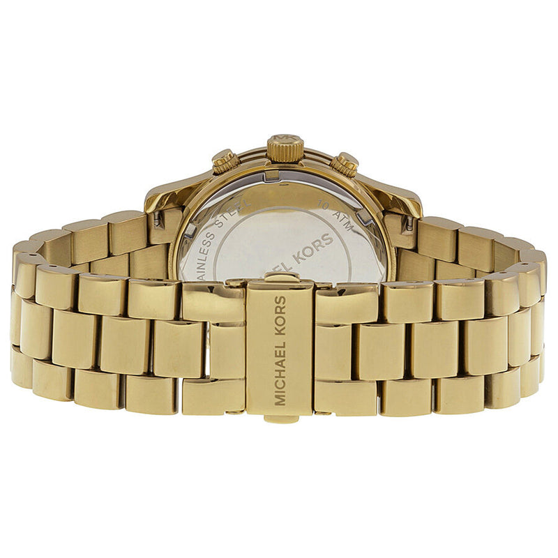 Michael Kors Runway Chronograph Iridescent Pink Dial Gold-tone Ladies Watch MK5939 - BigDaddy Watches #3