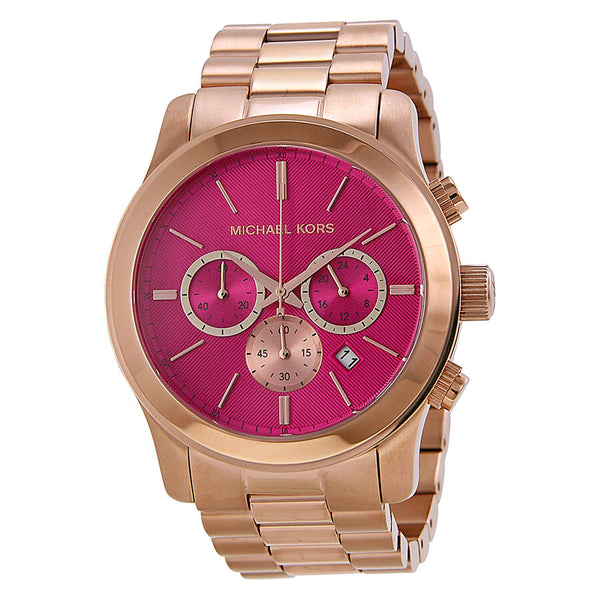 Michael Kors Runway Pink Dial Rose Gold-tone Ladies Watch MK5931 - BigDaddy Watches