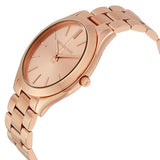 Michael Kors Slim Runway Rose Gold Dial Unisex Watch MK3197