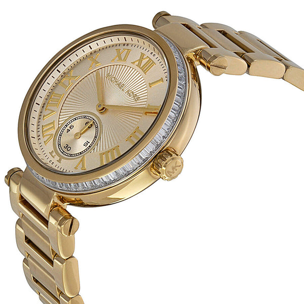 Michael Kors Skylar Champagne Dial Gold-tone Ladies Watch MK5867 - BigDaddy Watches #2