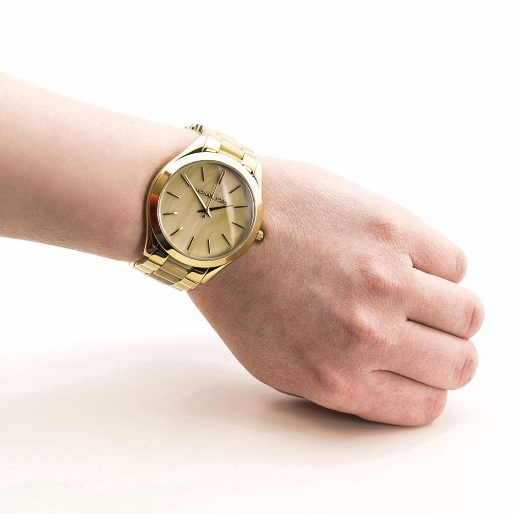 Michael Kors Slim Runway All Gold Ladies Watch MK4285 - The Watches Men & CO #4