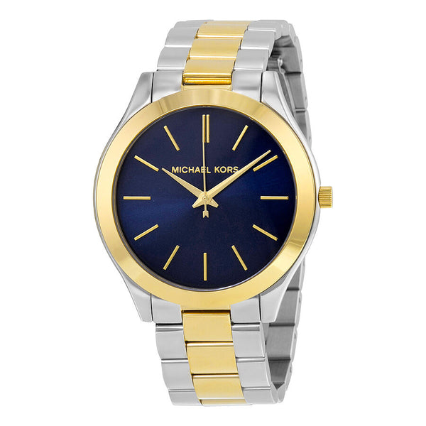 Michael Kors Slim Runway Blue Dial Two-tone Ladies Watch MK3479 - BigDaddy Watches