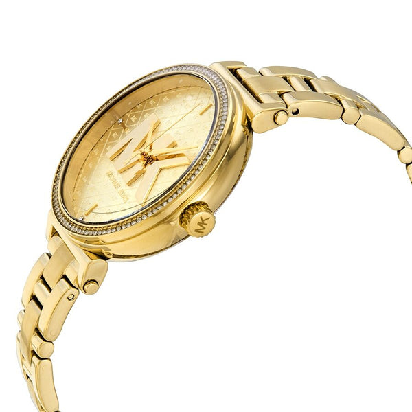 Michael Kors Sofie Quartz Crystal Gold Dial Ladies Watch MK4334 - BigDaddy Watches #2