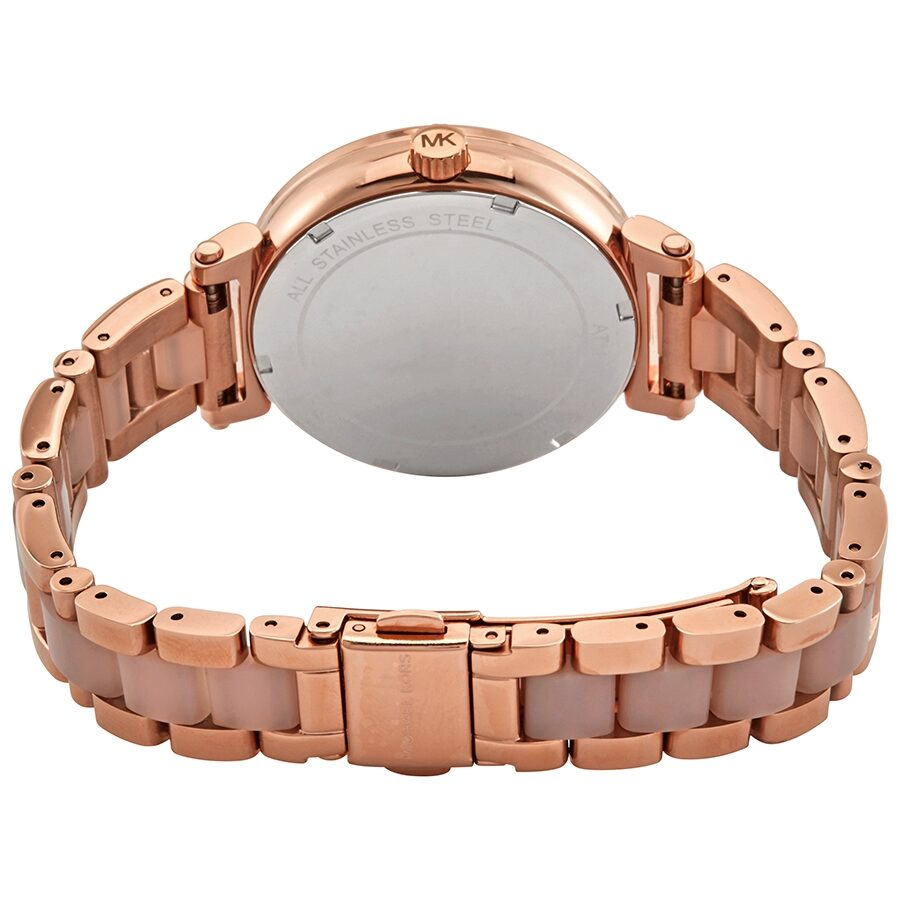 Michael Kors Sofie Quartz Crystal Rose Gold Dial Ladies Watch MK4336 - The Watches Men & CO #3