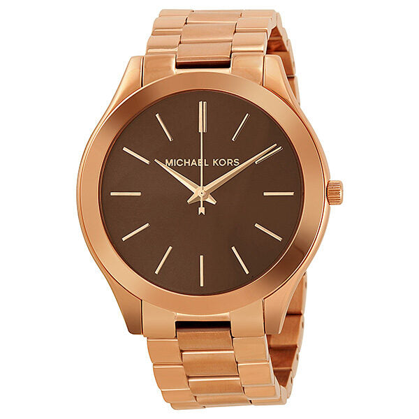 Michael Kors Slim Runway Rose Gold Dial Ladies Watch MK3181