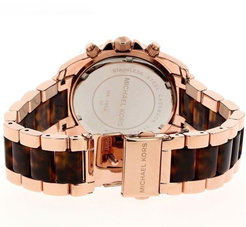 Michael Kors Blair Chronograph Dial Rose Gold Watch MK5859