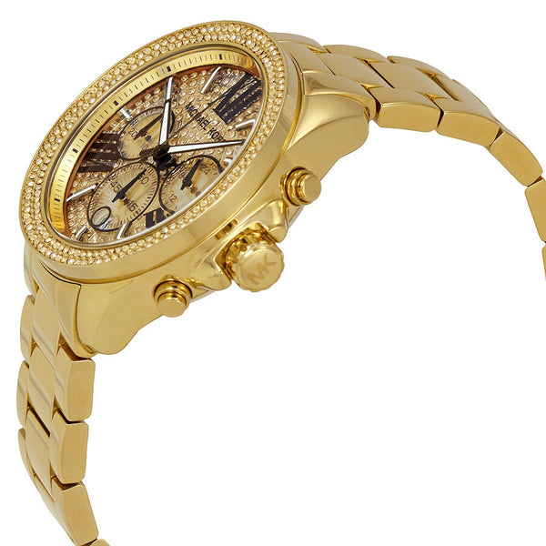 Michael Kors Wren Chronograph Crystal Pave Dial Ladies Watch MK6095 - BigDaddy Watches #2