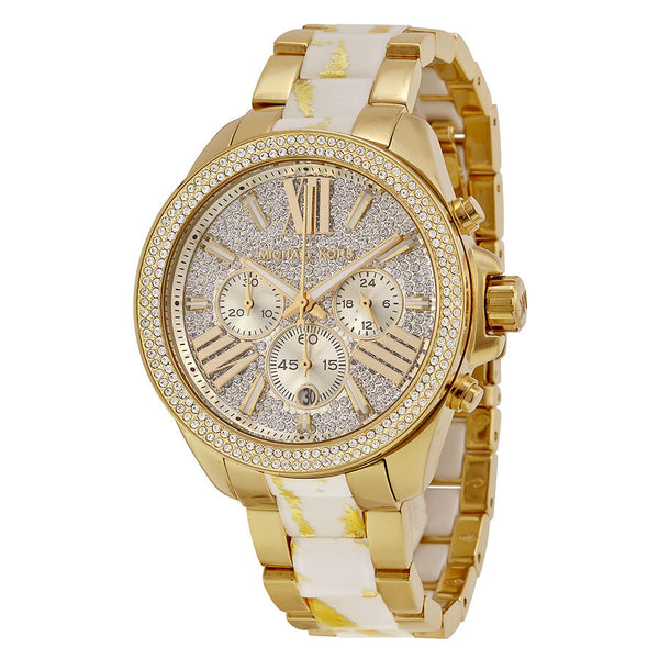 Michael Kors Wren White Zebra Diamond Dial Ladies Quartz Watch MK6157 - BigDaddy Watches