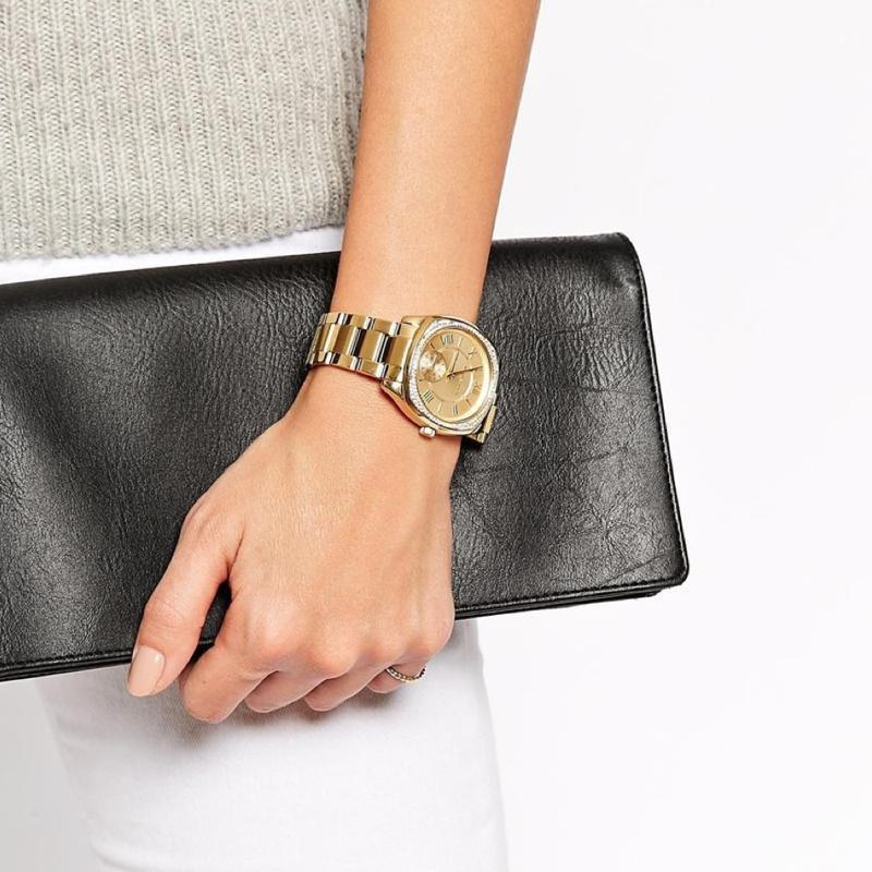 Michael Kors Bryn Gold Dial Stainless Steel Ladies Watch MK6134 Water resistance: 50 meters / 165 feet