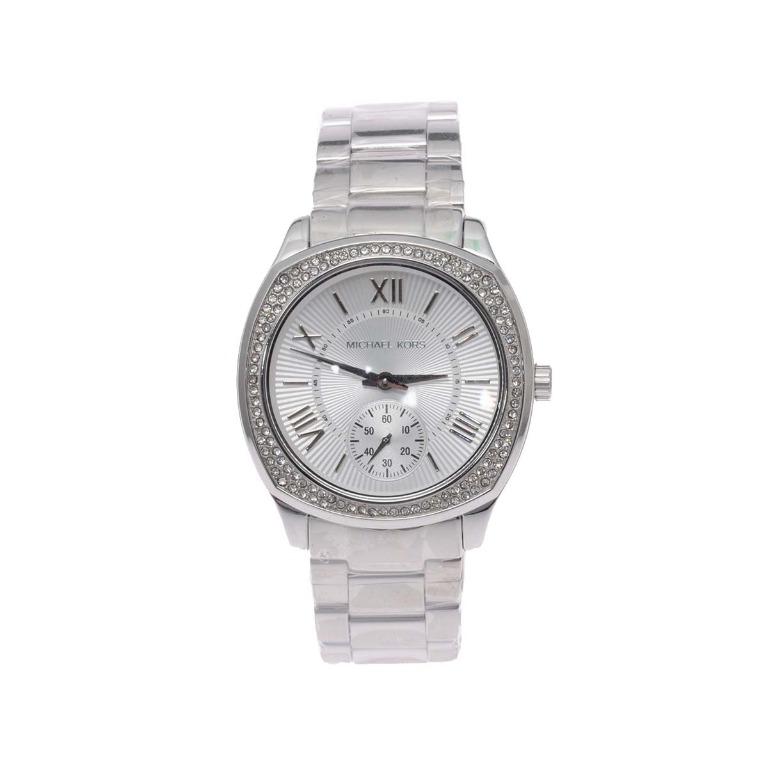 Michael Kors Bryn Crystal Paved Silver Ladies Watch MK6133