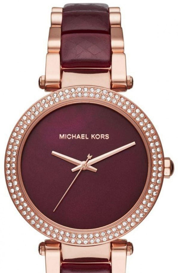 Michael Kors Parker Burgundy Women's Watch MK6412 - Big Daddy Watches #2