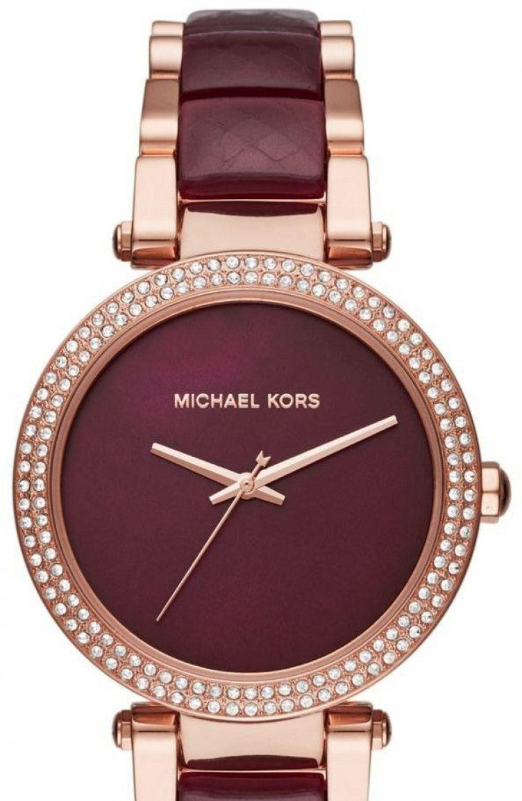Michael Kors Parker Burgundy Women's Watch MK6412 - Big Daddy Watches #2