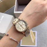 Michael Kors Runway Chronograph Dial Gold-tone Ladies Watch MK5698