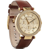 Michael Kors Parker Chronograph Gold Dial Ladies Watch MK2249