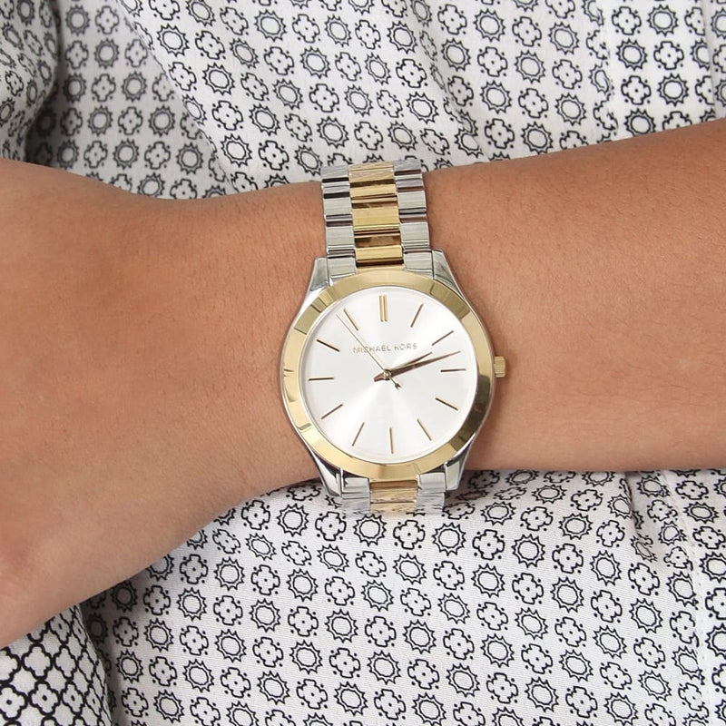 Michael Kors Slim Runway Two-tone Unisex Watch MK3198