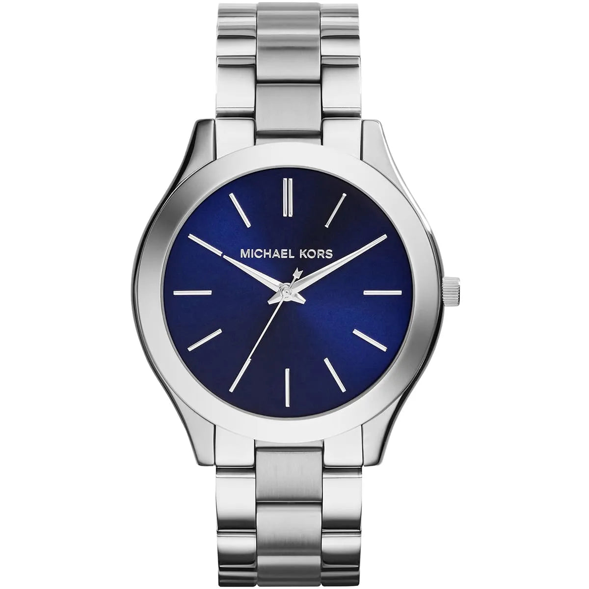Michael Kors Slim Runway Blue Dial Silver Watch - MK3379 MK3379 - Image 1
