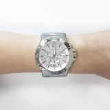 Michael Kors Chronograph Silver Dial Ladies Watch MK5312