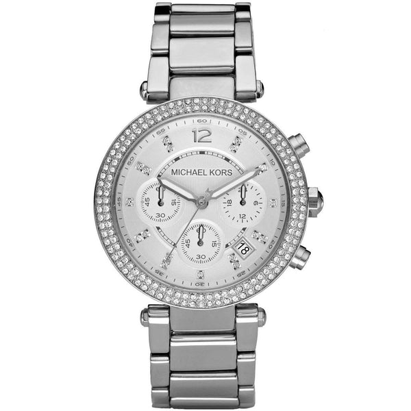 Michael Kors Parker Chronograph Silver Ladies Watch MK5353